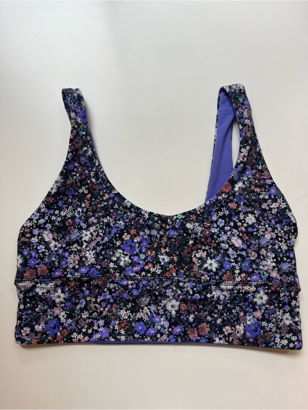 Lululemon Align Reversible Purple and Floral  Bra size 6